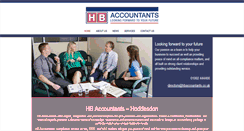 Desktop Screenshot of hbaccountants.co.uk